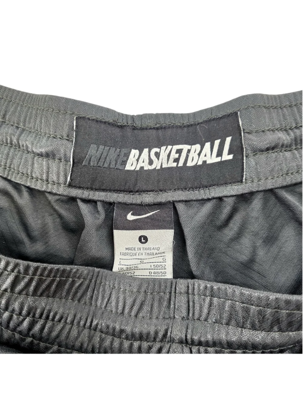 Nike Basketball Dazzle Shorts Gray Blue Men's Large Pockets Athletic 402288-060